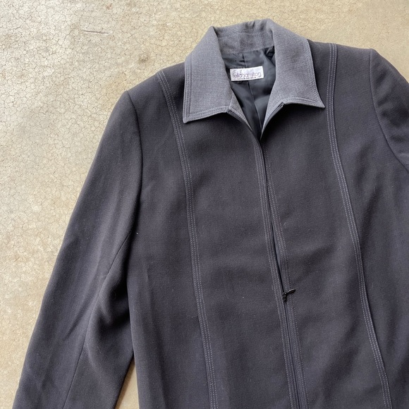 Vintage FELLA HAMILTON Women’s Grey Jacket Size 12 - Picture 2 of 3